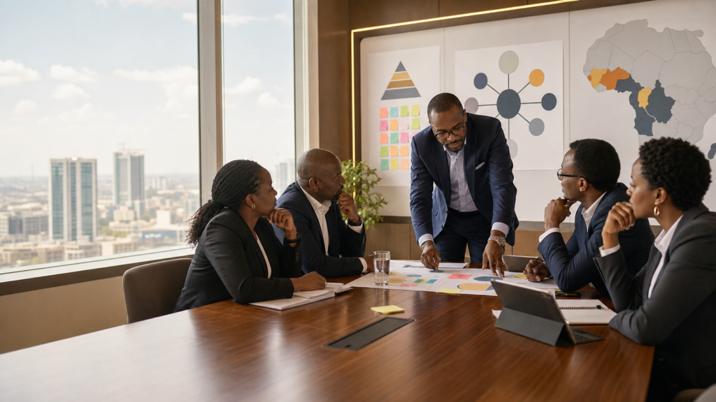 Healthcare sales team in Kenya mapping hospital and clinic decision-makers